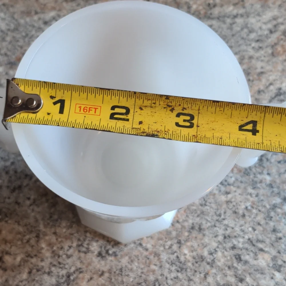 Vintage 1950s Milk Glass Open Sugar Bowl Baltimore